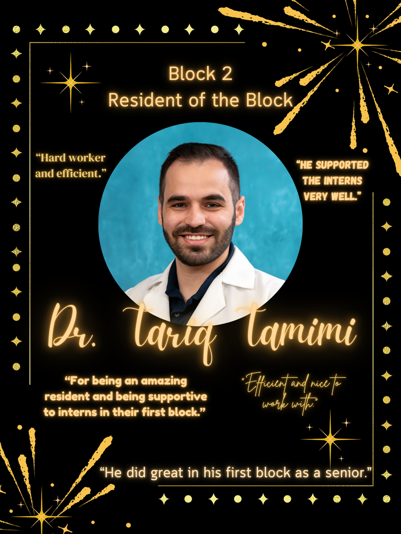 Pediatrics Resident of the Block