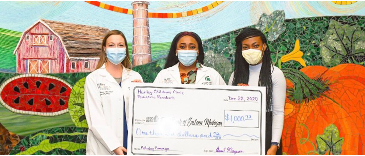 Giving spirit in Pediatrics nets $1000 donation to food bank | Hurley ...